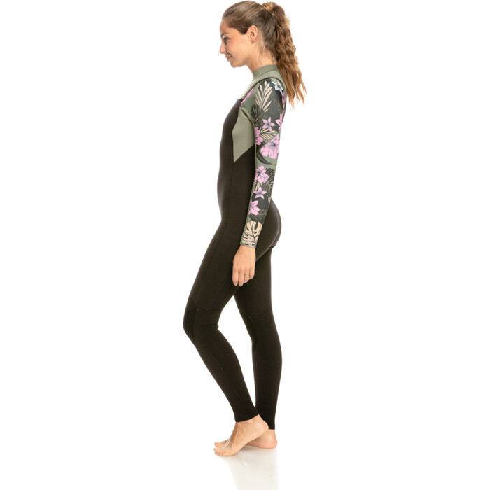 2024 Roxy Womens Elite XT 3/2mm Chest Zip Wetsuit ERJW103135 - Anthracite Classic Pro Surf